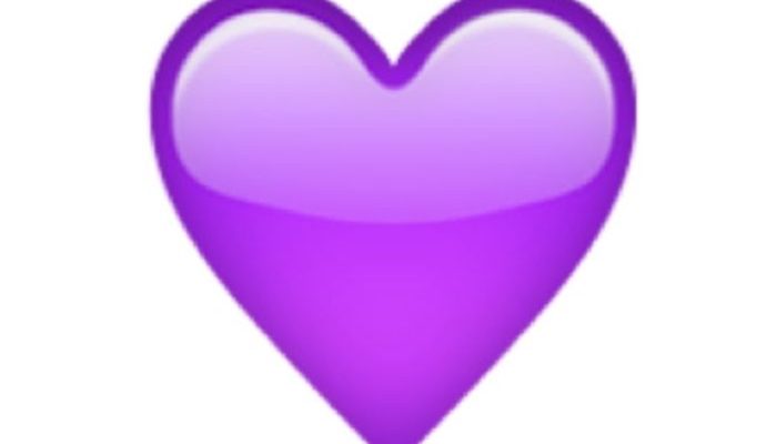 фиолетовое сердце смайлик