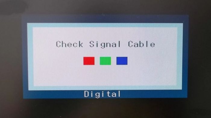 check signal cable причины